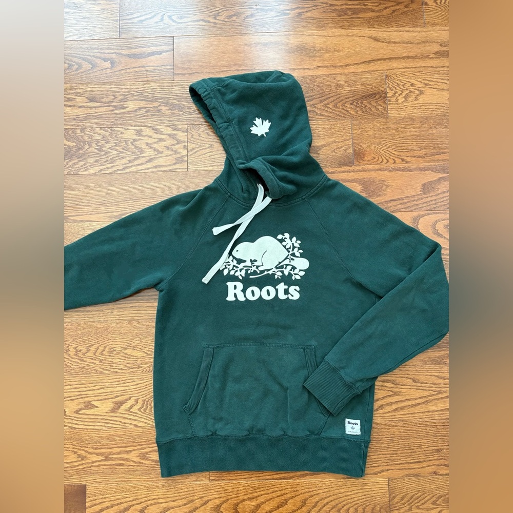 Kids Green Roots Kanga Hoodie XS